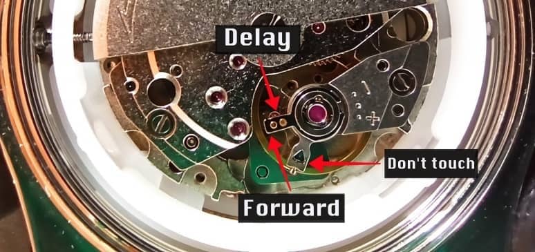 adjusting automatic watch