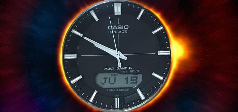 uno de los relojes solares de pulsera