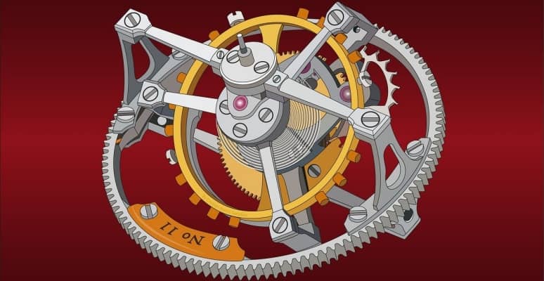 Watch tourbillon mechanism sale