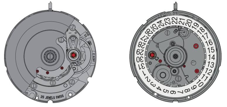 ETA 2824-2 diagram