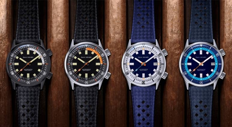 Dan Henry 1970 Automatic Diver Hero watches